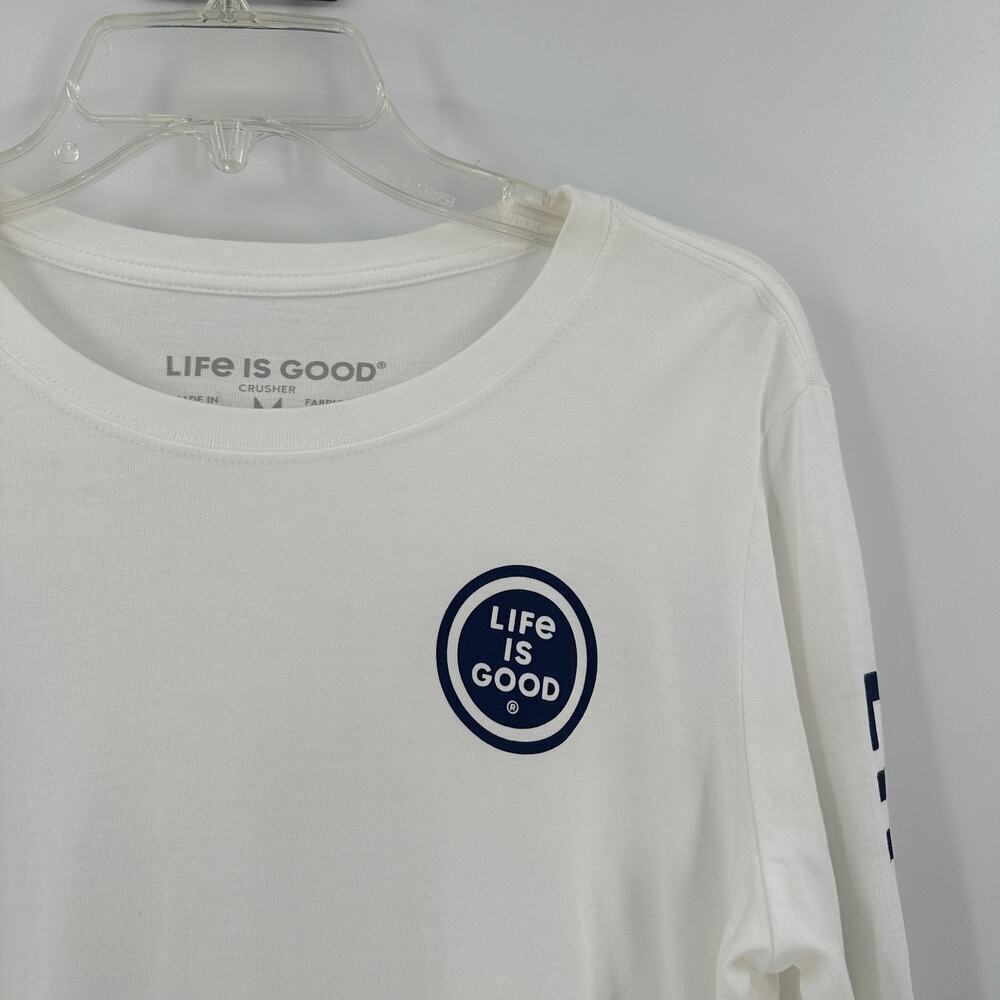 Life Is Good White Long Sleeve Tee - Picture 3 of 13